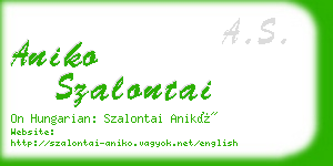 aniko szalontai business card